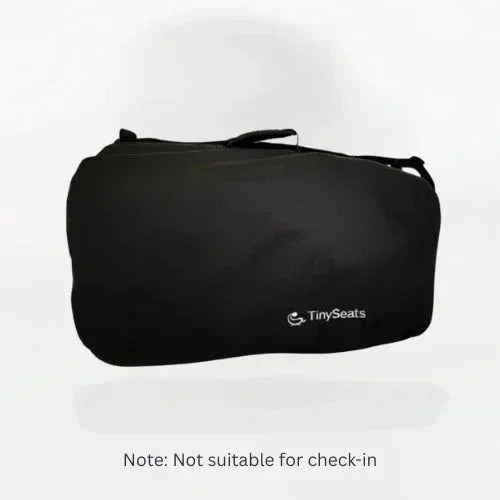 Product picture of TinySeats Two Shoulder Bag. Its a side image. TinySeats logo can be seen on the side.