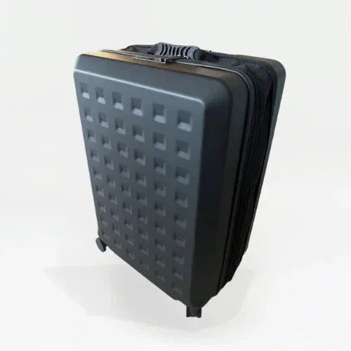 Product picture of TinySeats SeatCase from the front. The SeatCase is expanded. 