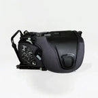 Product picture of TinySeats Two from the side. The seat is folded. 