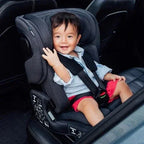 3 year old by sitting in an insert in TinySeats Two.